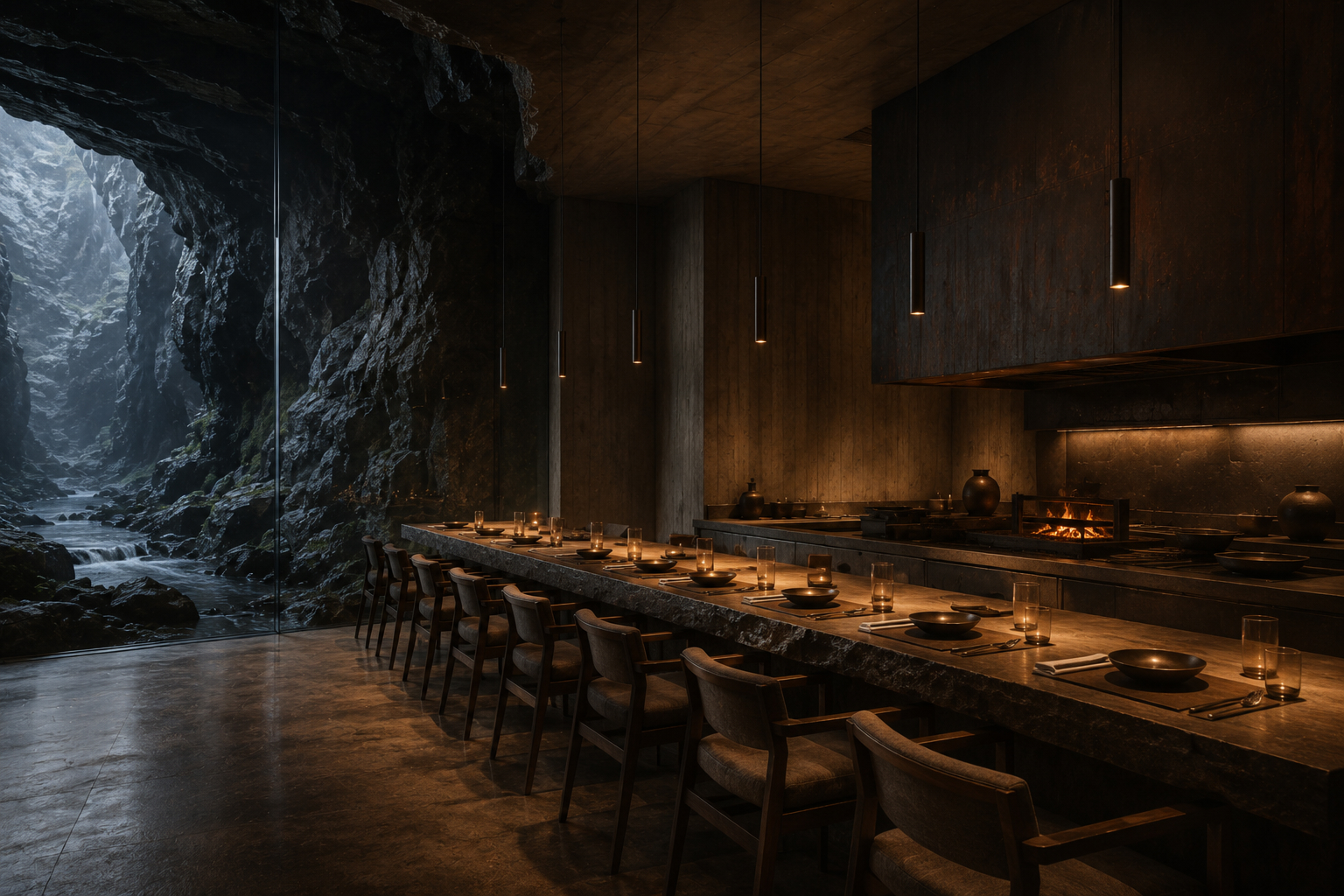 The private dining room in the ORIUM Commons