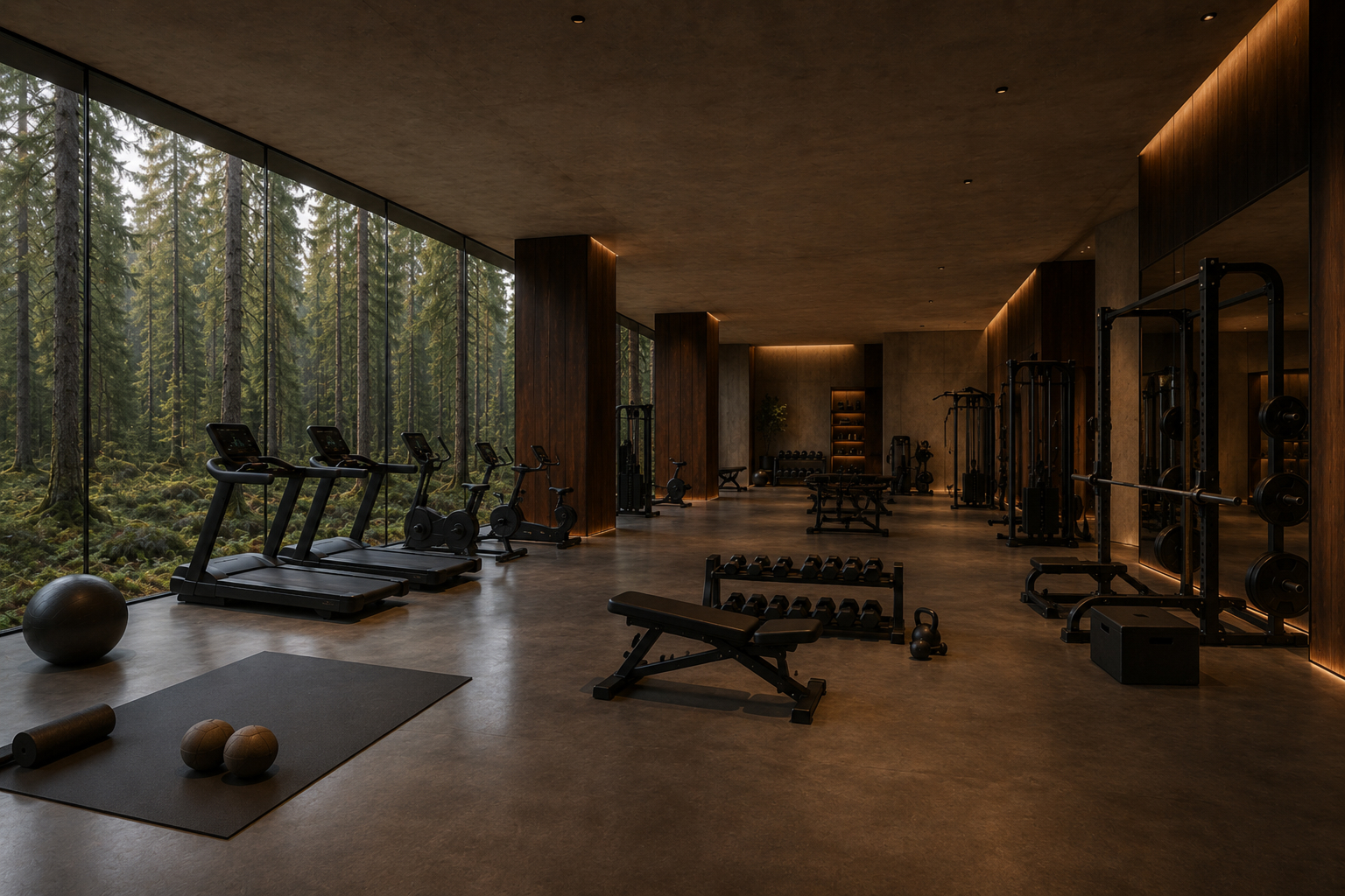 The private gym in the ORIUM Commons