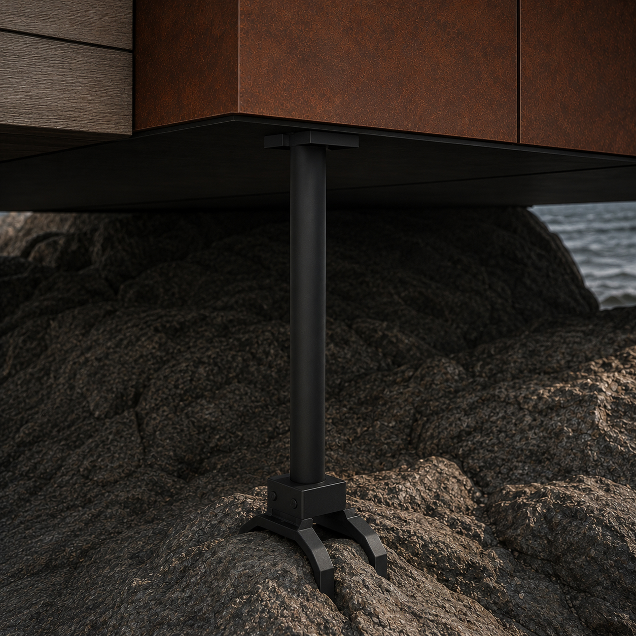The ORIUM ring anchored to granite bedrock